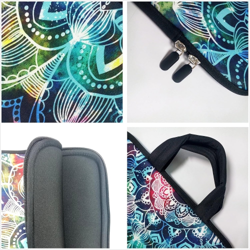 15 inch Neoprene Laptop Carrying Bag Chromebook Case Notebook Ultrabook Bag Tablet Travel Cover with Handle Zipper