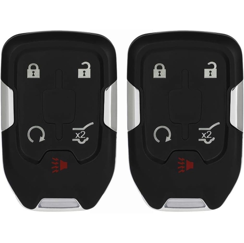 2 PCS Flip Key Entry Remote Control uncut Key Fob(Shell Case) Replacement for GMC Acadia/Terrain 2017-2020 HYQ1EA
