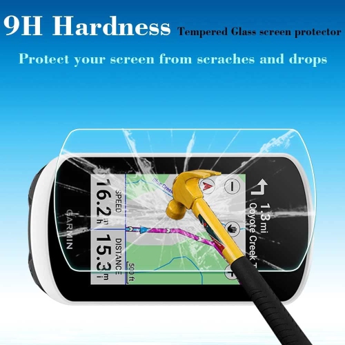 Screen Protector for Garmin Edge Explore 2 Navigator [3 Pack] LCD Tempered Gl 0.3mm 9H Hardness Anti-Scrach