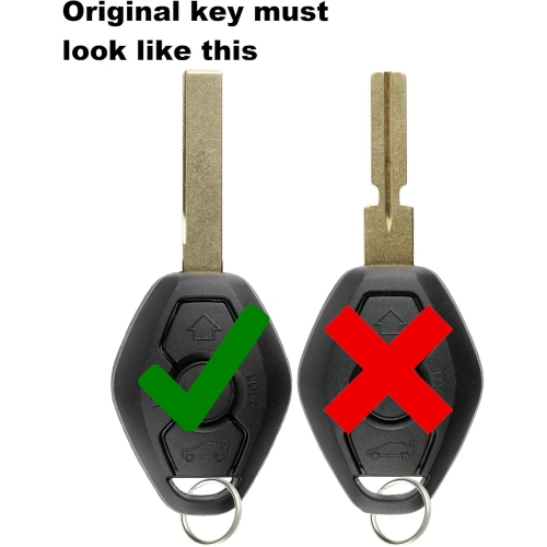 Keyless Entry Remote Control Car Key Fob Smooth Style Replacement for LX8 FZV