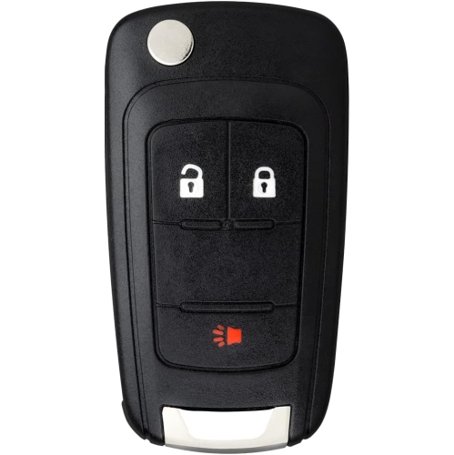 Car Keyless Entry Remote flip Key [ Shell CASE ] Compatible with Chevrolet Equinox Sonic Spark Trax