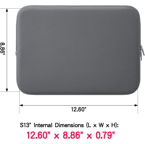 RAINYEAR 13 Inch Laptop Sleeve Compatible with 2021 2022 MacBook 13.6" M2 A2681, 13.3 Air Pro M1 A2337 A2338 A2159