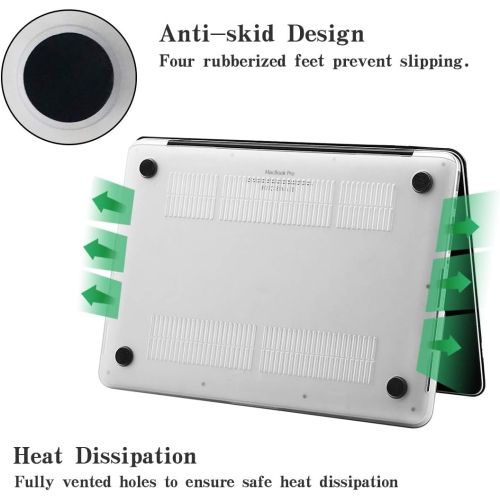 Compatible avec M2 MacBook Pro 13 po 2024 2023 2022-2016 M1 A2338 A2289 A2251 A2159 A1989 A1706 A1708