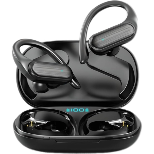 GENERIC  48H Playback Earbuds, Bluetooth Noise Cancelling Headphones, Display, Ipx7 Waterproof, Sport Earbuds