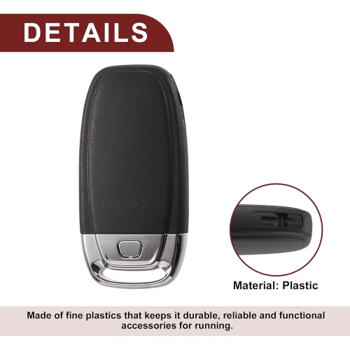 Key Fob Shell Case for Audi A4L Q5 A3 A4 A5 A6 A8 Quattro Q5 Q7 A6 A8 4 Buttons Replacement | Keyless