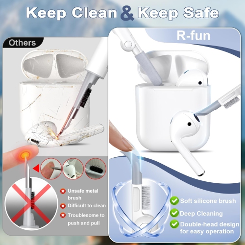 for AirPod 2nd Generation Case Cover, Soft Silicone Protective Cover with Keychain for Women Men Compatible