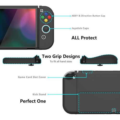 AlterGrips – Étui protecteur mince pour Nintendo Switch O, étui Ergono Grip pour Joycon, rigide amovible