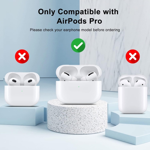 Compatible with AirPods Pro Case Cover, Soft Silicone Case with Gold Heart Pattern for AirPod Pro Case with Cute