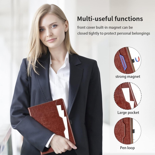 Case for Lenovo Tab M11 11" 2024, Lenovo Tablet M11 Case - [Auto Wake/Sleep] PU Leather Business Flip Folio