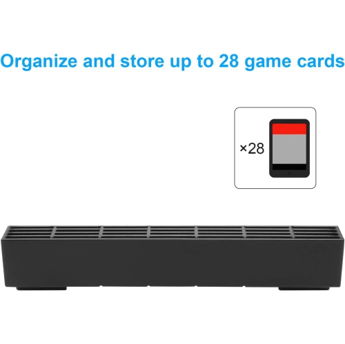 Game Storage for Switch/Switch O with 28 Game Slots Holder Compatible with Switch/Switch O Docking
