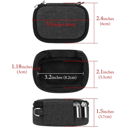 Earbuds Carrying Pouch Compatible with Edifier X3 Lite Bose QuietComfort Earbuds II Sennheiser Momentum True