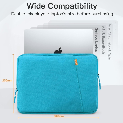 Laptop Sleeve for 13.3-Inch MacBook Air/Pro, 14-Inch MacBook Pro 2021 M1, 13-13.6 Inch Notebook, Waterproof