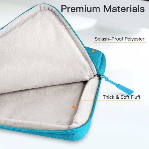Laptop Sleeve for 13.3-Inch MacBook Air/Pro, 14-Inch MacBook Pro 2021 M1, 13-13.6 Inch Notebook, Waterproof