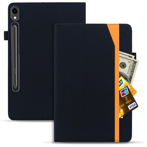 Business Case for Samsung Galaxy Tab S9 2023/S8 2022/S7 2020 11", PU Leather Folio Stand Cover with Pen Holder