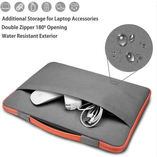 Laptop Sleeve 13 Inch Case Briefcase Compatible with 13 inch MacBook Air/Pro M1 M2, iPad Pro 12.9 inch, Surface Pro