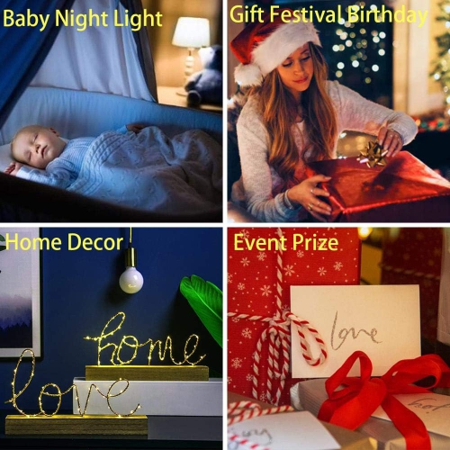 Romantic Love 3D Acrylic Led Lamp for Home Children's Night Light Table Lamp Birthday Party Decor Valentine's Day Bedside Lamp