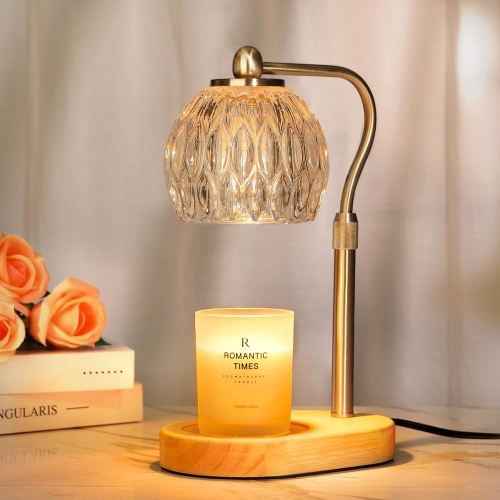 YOULIGHTS  Glass Candle Warmer Lamp \w Timer, Vintage Lamp Candle Warmer, Birthday Gifts for Women, Mom, Female Friend, Candle Lamp Warmer Gifts