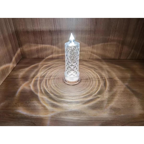 Rose Shadow LED Flameless Candles, 4PCS Romantic Battery Operated Candles Led Pillar Candles for Valentines Proposal Anniversary Wedding Christmas