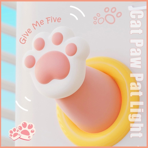 Night Light for Kids - Cute Cat Paw Night Light, Silicone Nursery Light, Tap or Button Control, Three Brightness Levels, Suitable for Kids Room,