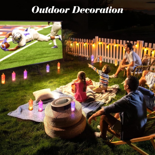 4PCS Purple LED flameless Candles, LED Pillar Candles, Battery Included, Velas artificiales para decoracion for Valentine's Day Wedding Birthday