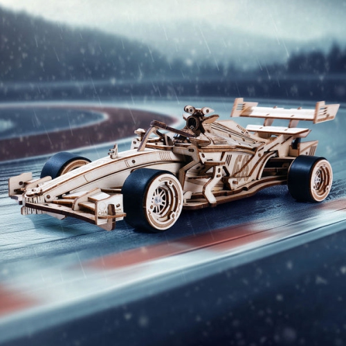 ROKR Racing Car 3D Wooden Puzzle