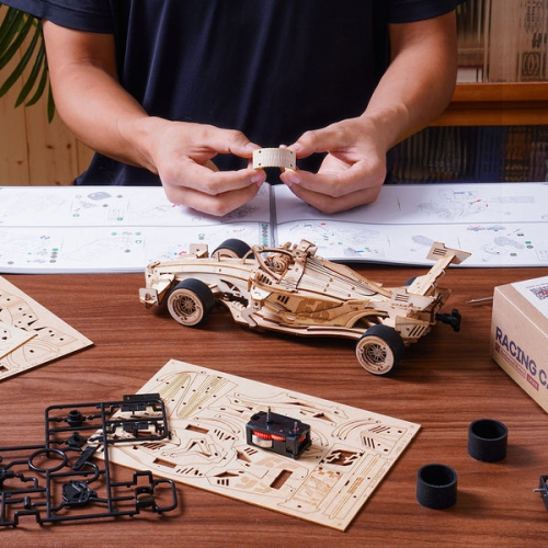 ROKR Racing Car 3D Wooden Puzzle