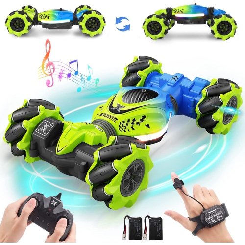 MR. SPARKLE  Gesture Controlled Rc Stunt Car for Boys & Girls 6-12 Yrs, 2.4Ghz Remote Control Drift Toy Car \w Lights & Music, Hand Sensor Car For