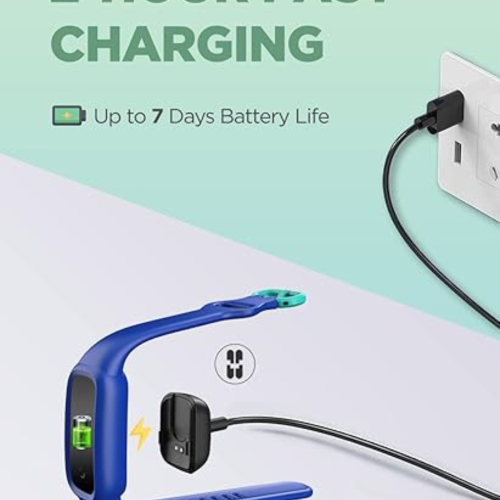 Vigor 2 Fitness Tracker Watch for Kids Girls Boys Ages 5-12, Activity Tracker, Pedometer, Heart Rate Sleep Monitor, IP68 Waterproof Calorie Step