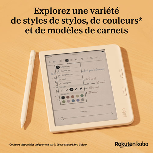 Stylet Stylus 2 pour Libra Colour/Sage/Elipsa 2E de Kobo - Blanc