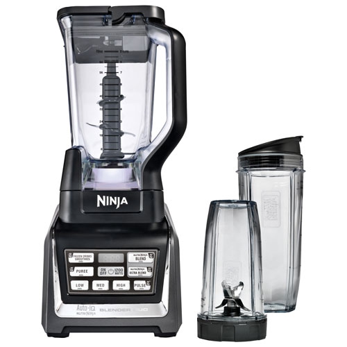 Refurbished Ninja Nutri Ninja Duo Auto-iQ 1300W Stand Blender with Nutri Ninja Cups BL641C