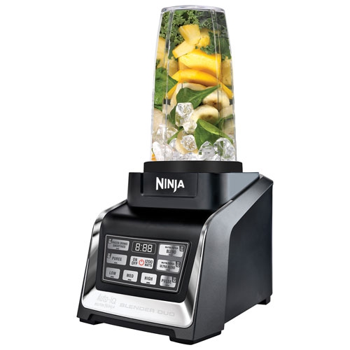 Refurbished Ninja Nutri Ninja Duo Auto-iQ 1300W Stand Blender with Nutri Ninja Cups BL641C