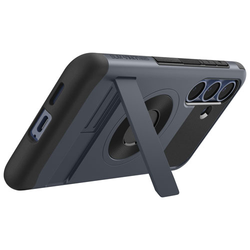 Étui rigide ajusté Slim Armor Magfit de Spigen pour Galaxy S25+ - Ardoise métallique