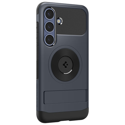 Étui rigide ajusté Slim Armor Magfit de Spigen pour Galaxy S25+ - Ardoise métallique
