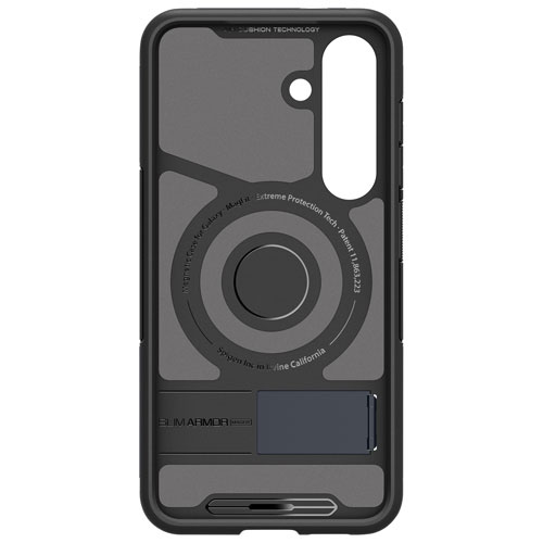 Étui rigide ajusté Slim Armor Magfit de Spigen pour Galaxy S25+ - Ardoise métallique