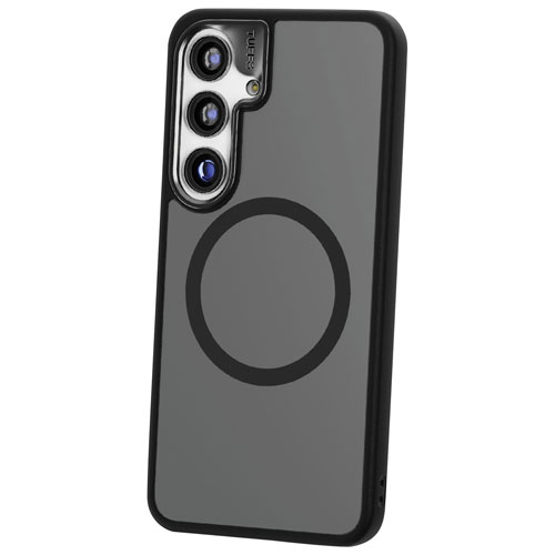 TUFF8 GlideGuard Rugged Case with MagSafe for Galaxy S25 - Smoke Black