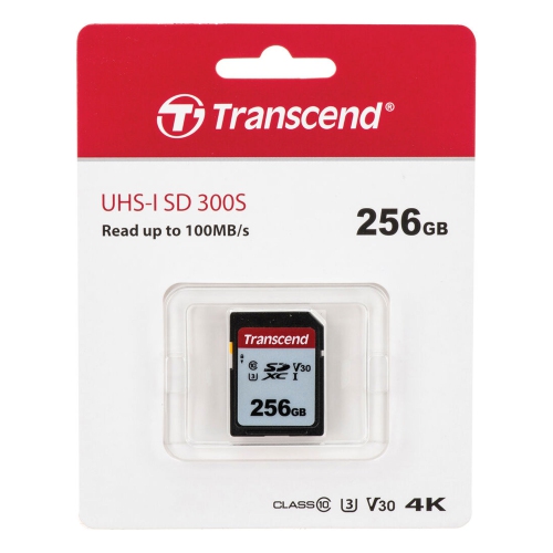 3x Transcend 256GB 300S UHS-I SDXC Memory Card