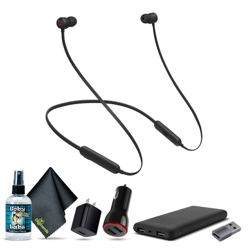 BEATS BY DR. DRE  Beats Flex Wireless In-Ear Headphones (Black) Bundle And Accessories