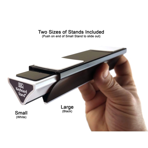 Computer Keyboard and Laptop Stand, Ergonomic Angles and Tilt, Two Sizes of Stands Included, Compatible with Flat-Back Keyboard Only