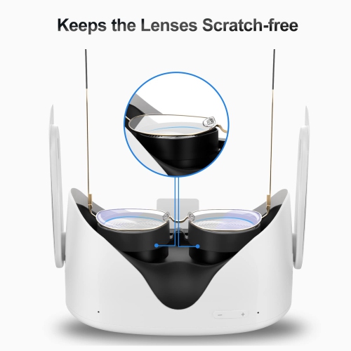 Lens Protector Compatible with Oculus/Meta Quest 2, Glasses Spacer - Anti-Scratch VR Accessories to Prevent Your Glasses from Scratching VR Lenses