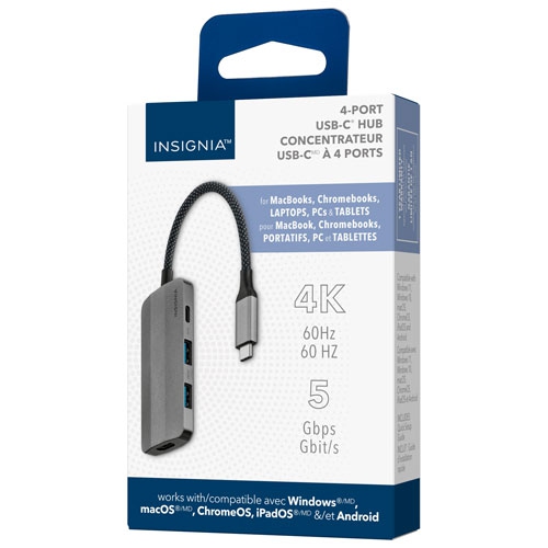 Open Box - Insignia 4-in-1 USB-C Hub