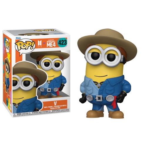Funko Pop! Rocks Despicable Me 4 x BTS Vinyl Figure V #423 Kim Tae-hyung