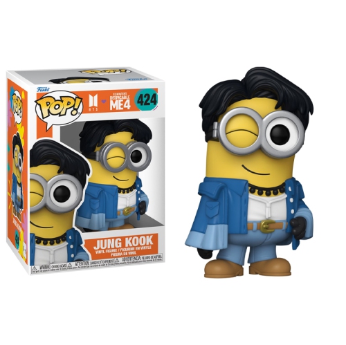 FUNKO  Pop Rocks Despicable Me 4 X Bts Vinyl Figure Jungkook #424 Jeon Jung-Kook