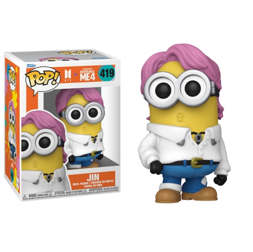 FUNKO  Pop Rocks Despicable Me 4 X Bts Vinyl Figure Jin #419 Kim Seok-Jin (Seokjin)