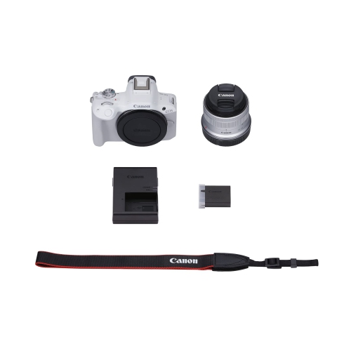 Open Box - Canon EOS R50 Mirrorless Vlogging Camera w/RF-S18-45mm F4.5-6.3 is STM Lens, 24.2 MP, 4K Video