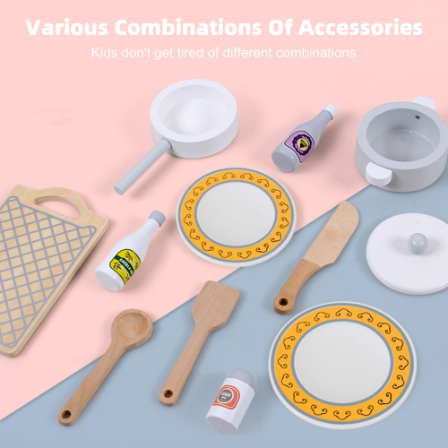 Ensemble-cadeau de jouets pour micro-ondes de Play Kitchen Kids pour filles de 3-8 ans