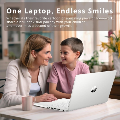 HP 14" FHD Anti-Glare Laptop - Intel Core i3-1215U - 8GB DDR4 - 512GB SSD - Intel UHD - Windows 11 - Silver by HP - Open Box condition - Image 6