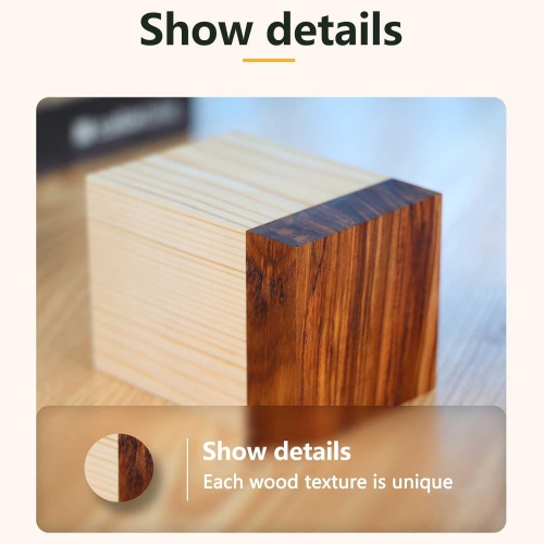 Plafonnier moderne Créatif Atmosphère Decora, Style rustique Lampe de bureau Vintage alimentée par piles, Veilleuse portative en bois fabriqué à la