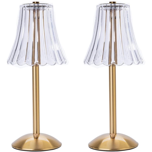 Lampe de table sans fil à pile cristal, veilleuse pour salon, chambre à coucher, chambre à coucher, chambre des enfants, extérieur, restaurant, table