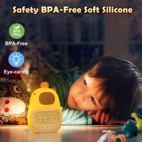 Veilleuse Capybara, lampe de réveil amusante pour enfants, veilleuse pour chambre d'enfant, horloge d'entraînement au sommeil, cadeau d'anniversaire