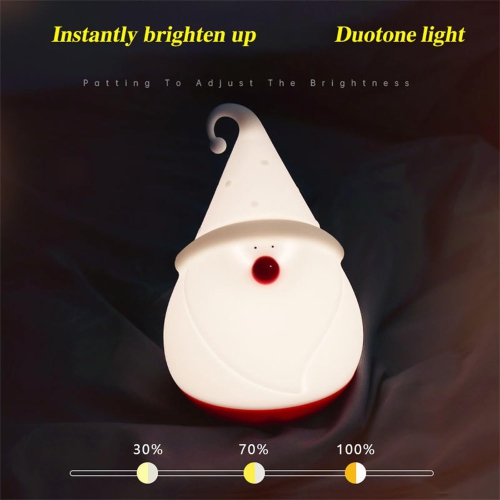 Kids Night Light,Snowman Cute Lamp,LED Luminous Night Light,Tapping Silicone Lamp,3 Level Dimmable Nursery Nightlight ,Can be Used